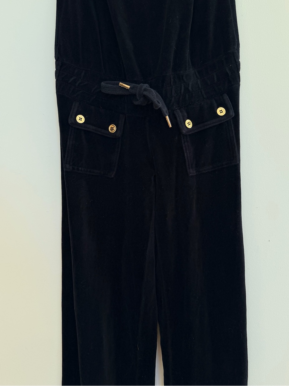Y2K Juicy Couture Black Velour Jumpsuit - Picture 3 of 6